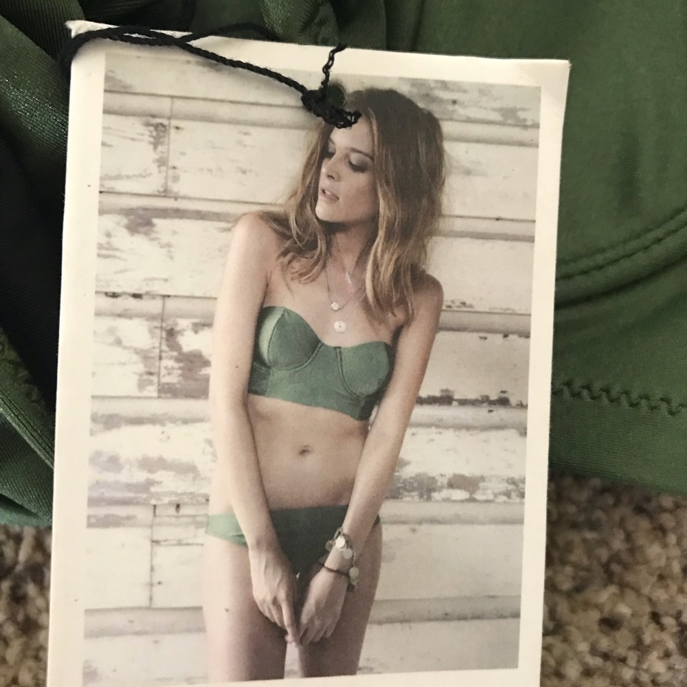 Olive green swimsuit